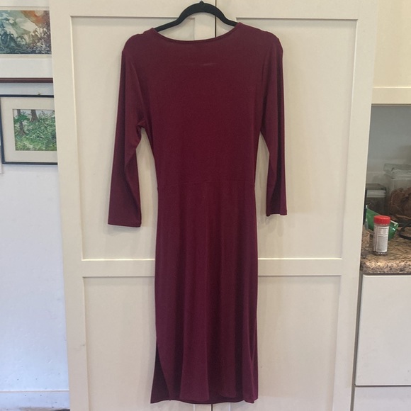 Ann Taylor Gathered Waist Long Sleeve Sheath Dress; Size Small NWT - Picture 3 of 11